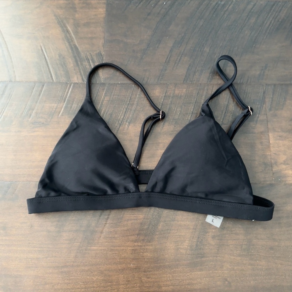 (3/$20 Item) Black Triangle Bikini Top